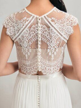 Catherine Deane “Itala” Topper – BHLDN, Ivory, Size M